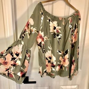 WHBM off the shoulder top